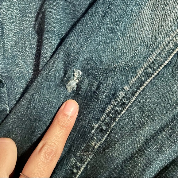 Punk rock denim jacket with punk band patch size Large - Picture 4 of 4